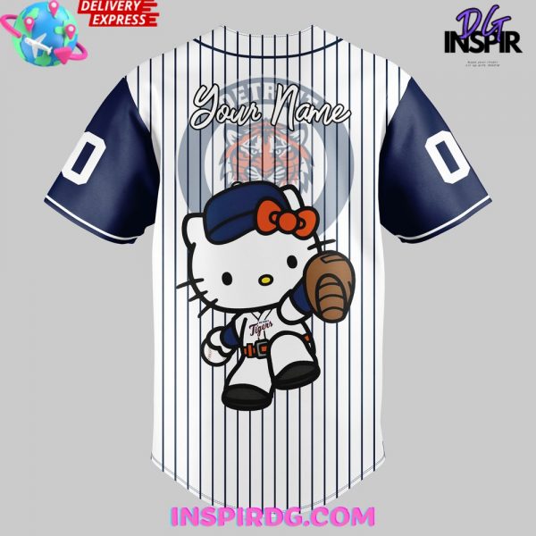 Hello Kitty x Detroit Tigers 2024 Custom Baseball Jersey