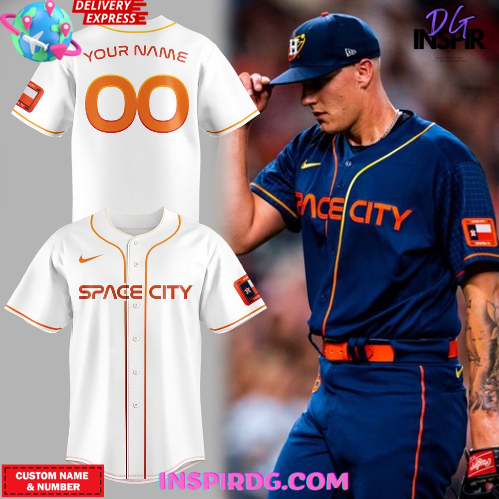 Houston Astros Space City 2024 White Baseball Jersey InspirDG