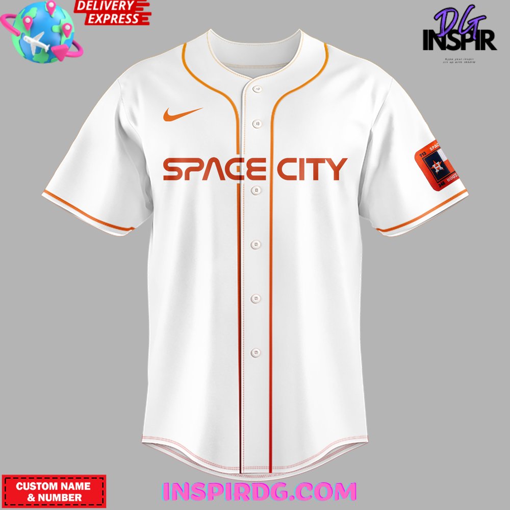 Houston Astros Space City 2024 White Baseball Jersey InspirDG