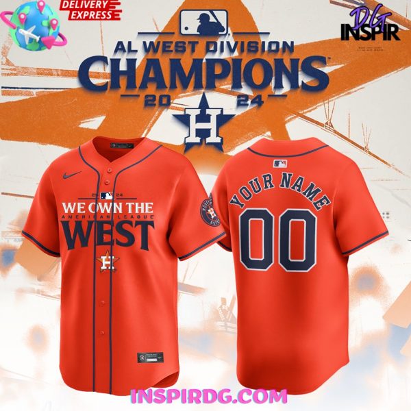Houston Astros We Own The West 2024 Orange Baseball Jersey
