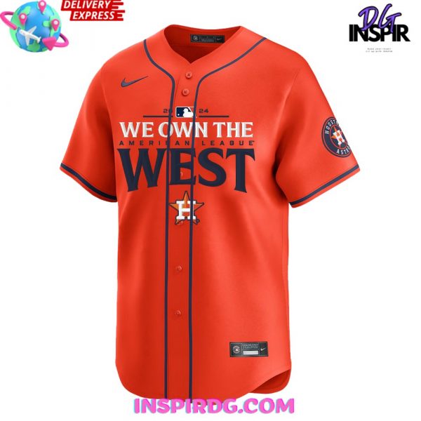 Houston Astros We Own The West 2024 Orange Baseball Jersey