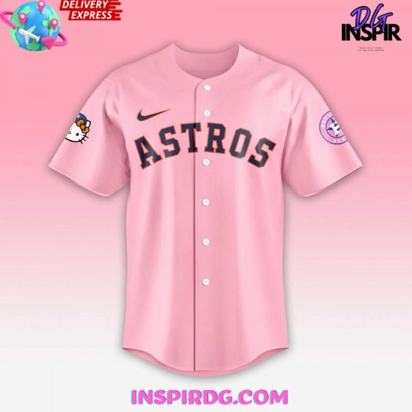 Houston Astros x Hello Kitty Night Baseball Jersey