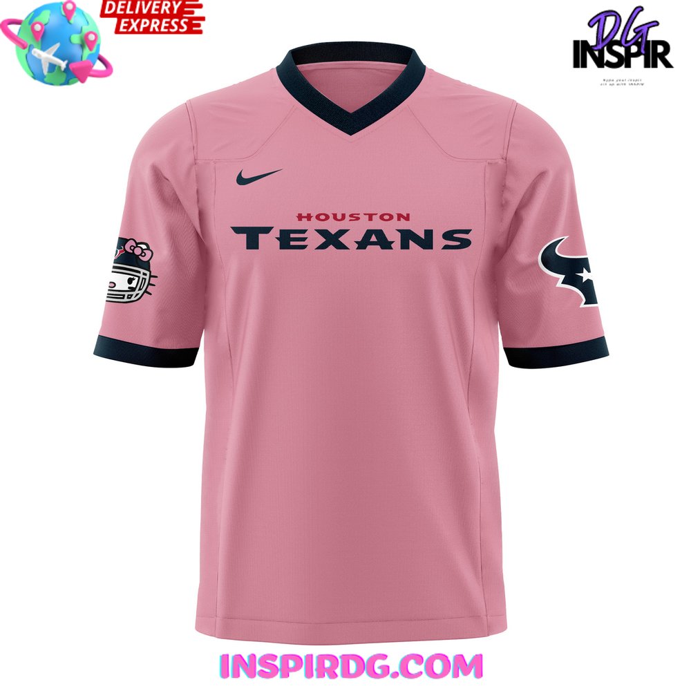 Pink texans jersey womens online