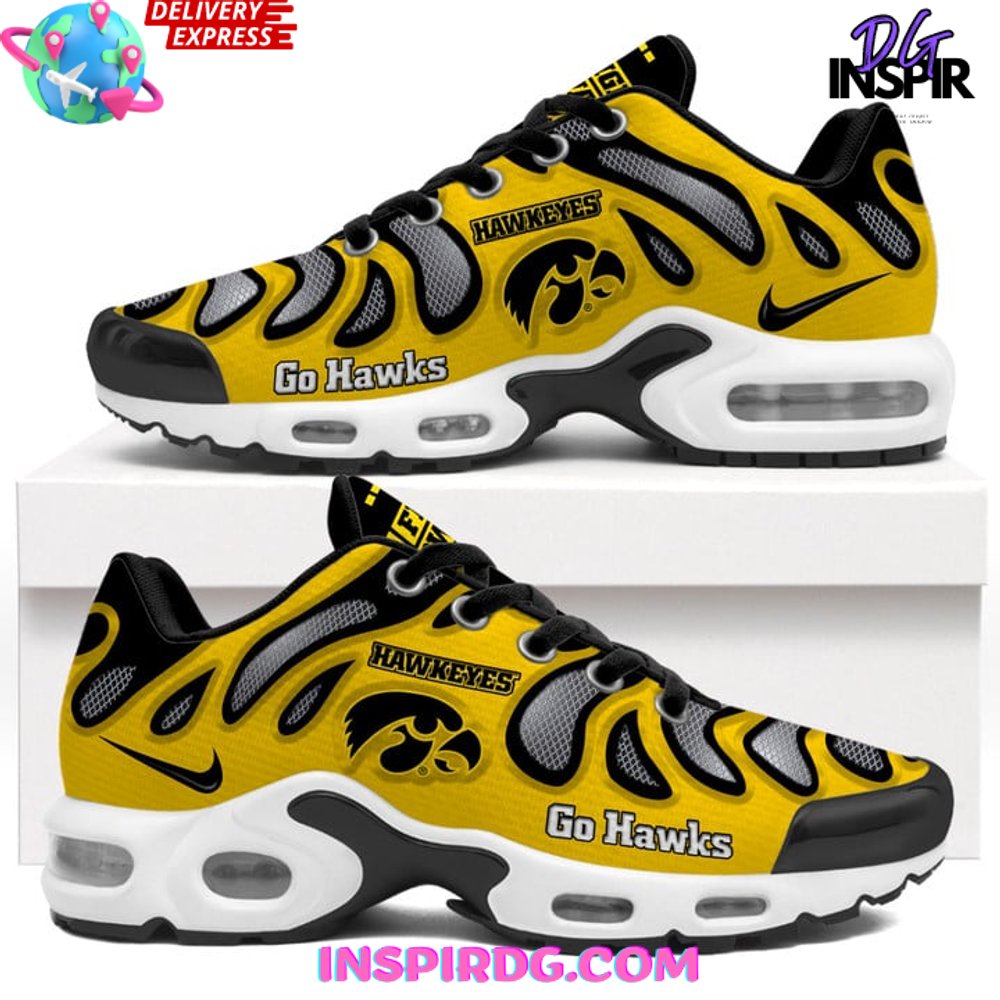 Iowa Hawkeyes Go Hawks Nike Air Max Plus Shoes InspirDG