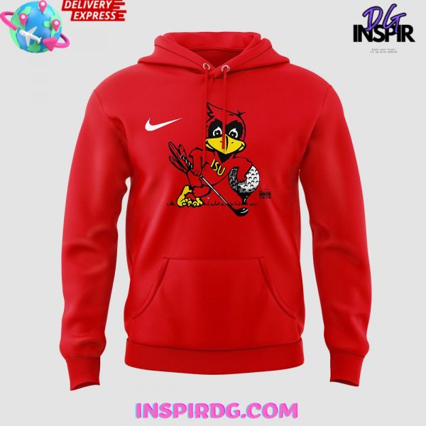 Iowa State Football Cardinal Mascot 2024 Hoodie