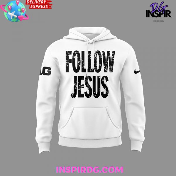 Ohio State Buckeyes Follow Jesus 2024 White Hoodie