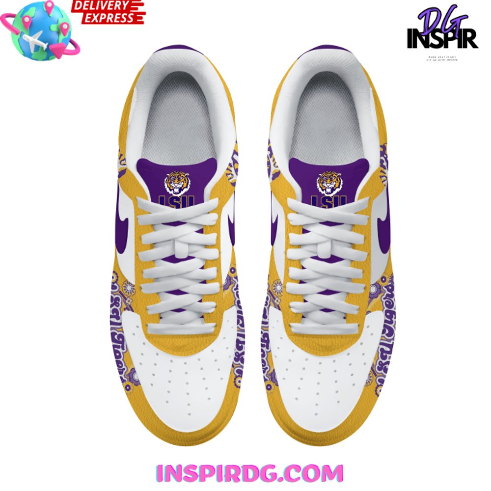 Lsu nike air force 1 best sale