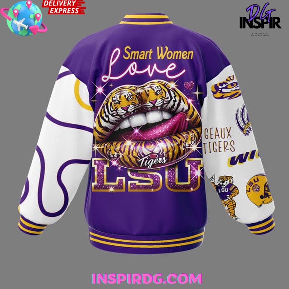 LSU Tigers Smart Women Love Baseball Jacket InspirDG