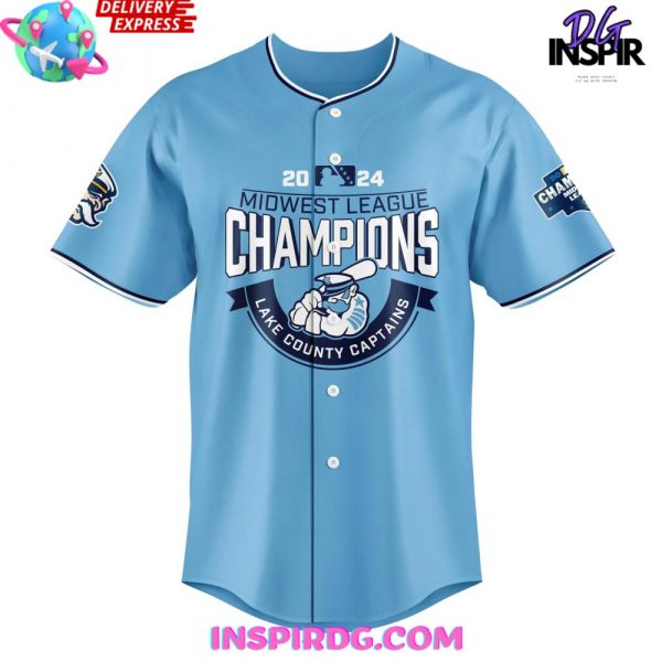 Lake County Captains Midwest League Champions 2024 Baseball Jersey
