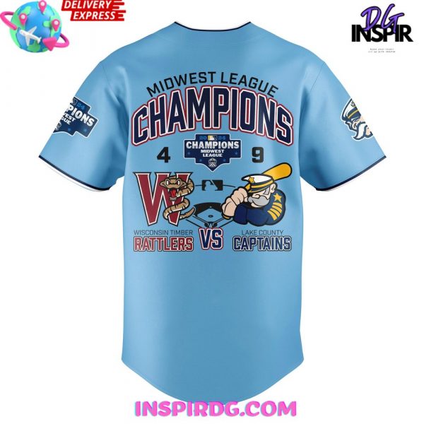 Lake County Captains Midwest League Champions 2024 Baseball Jersey