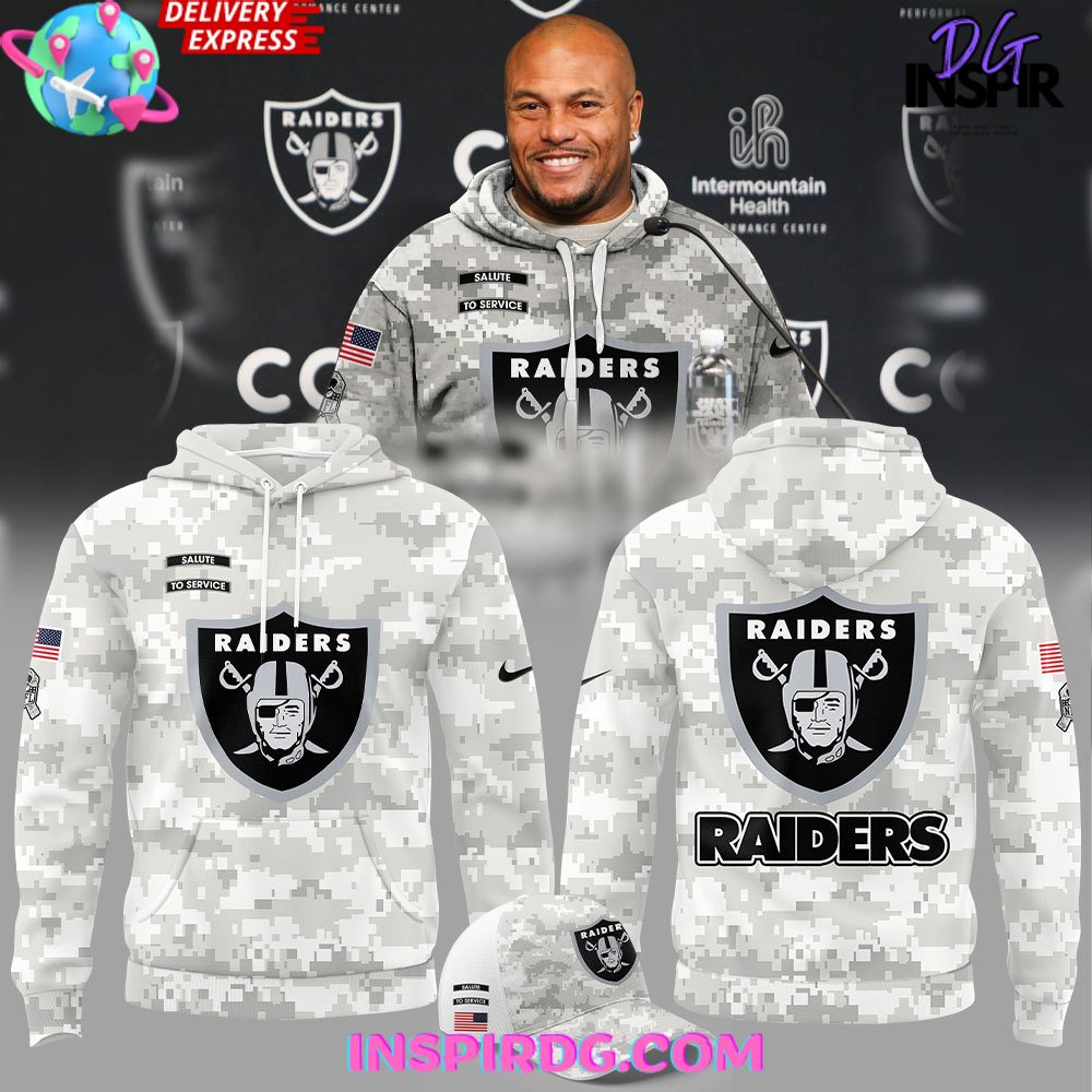 Raiders military sweatshirt hotsell