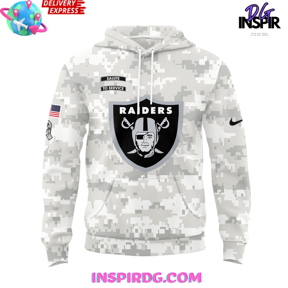 Las Vegas Raiders Salute to Service 2024 Hoodie InspirDG