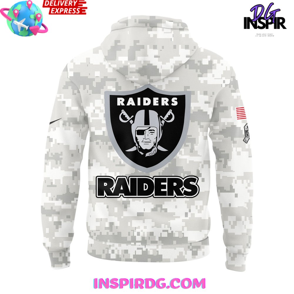 Las Vegas Raiders Salute to Service 2024 Hoodie InspirDG