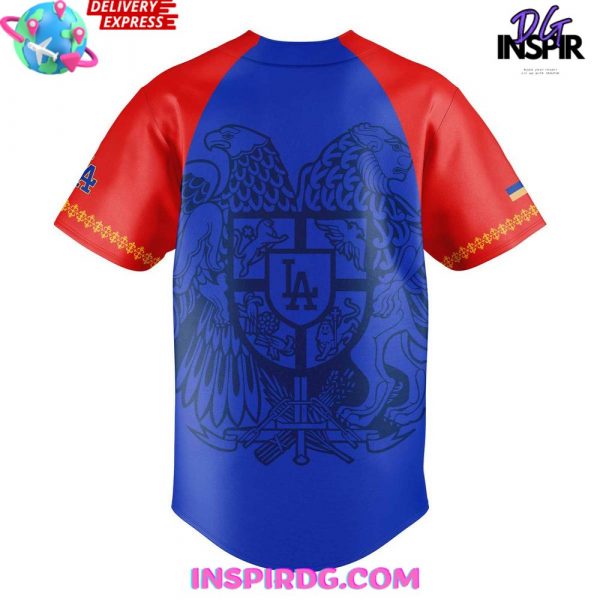 Los Angeles Dodgers Armenian Heritage Night Baseball Jersey
