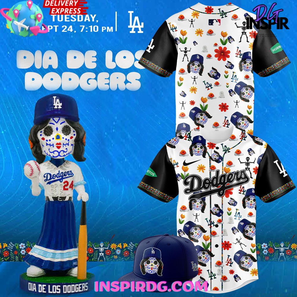 Los Angeles Dodgers Dia De Los Dodgers 2024 Baseball Jersey InspirDG