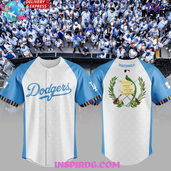 Baby blue fashion dodger jersey