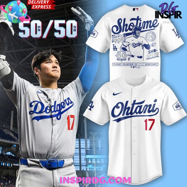 Los Angeles Dodgers Shohei Ohtani 50/50 Club Baseball Jersey