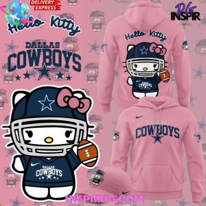 Dallas Cowboys x Hello Kitty Pink Football Jersey InspirDG