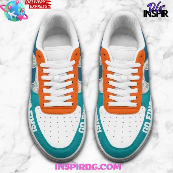 Miami Dolphins Go Fins Nike Air Force 1