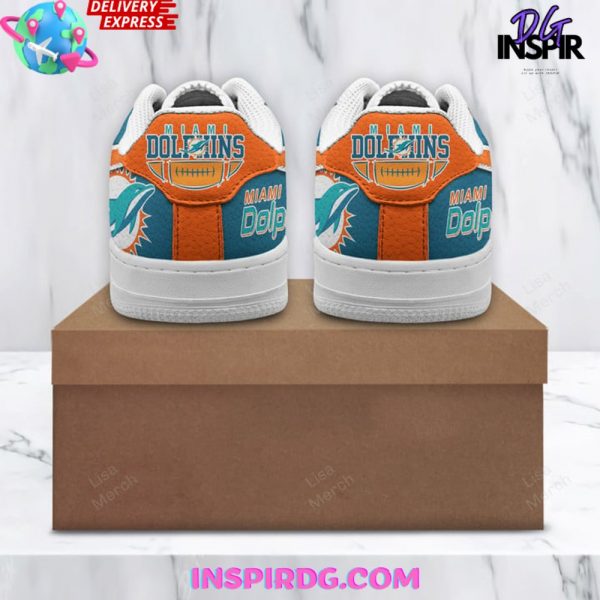 Miami Dolphins Go Fins Nike Air Force 1