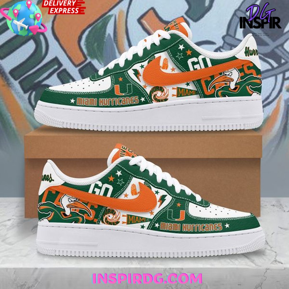 Miami Hurricanes Hype Limited Edition Nike Air Force 1 InspirDG