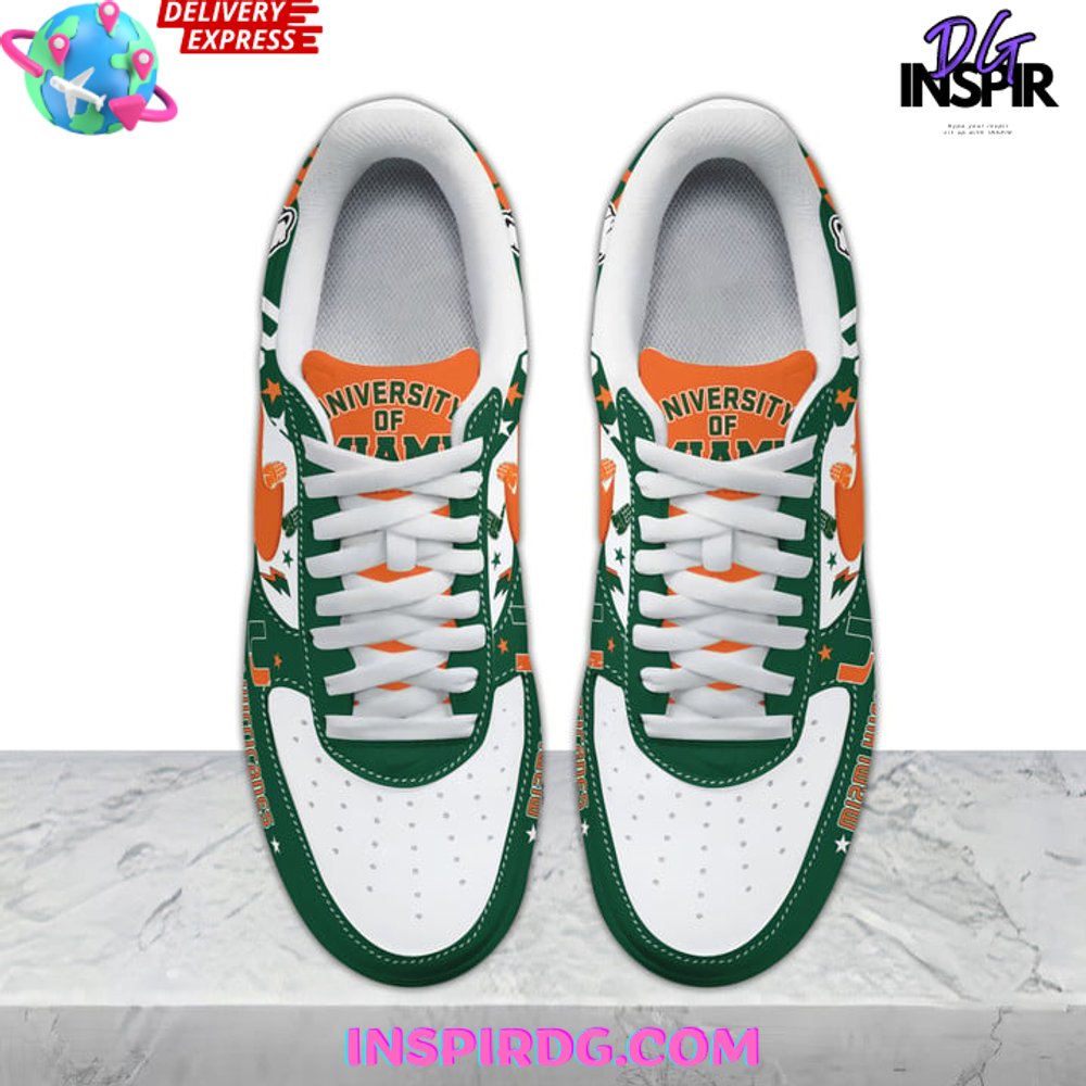 Miami Hurricanes Hype Limited Edition Nike Air Force 1 InspirDG