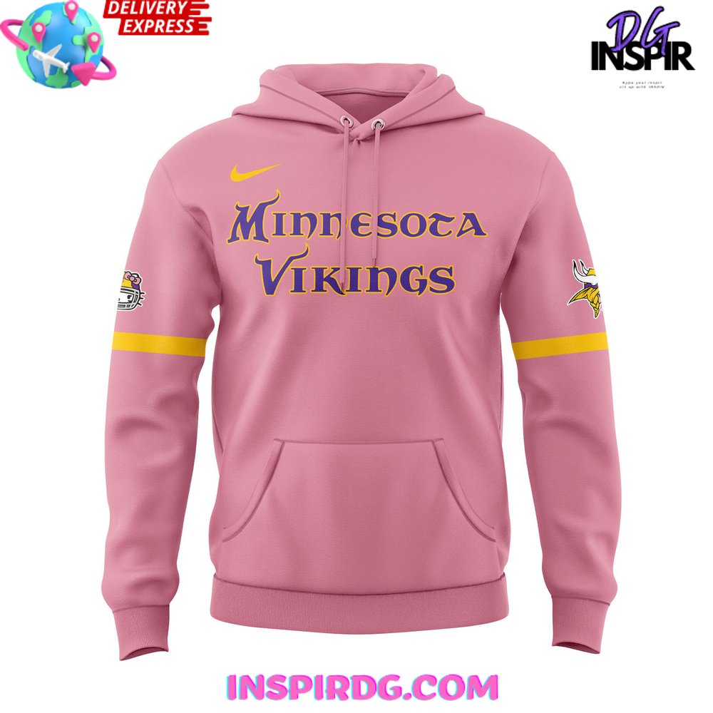 Pink vikings sweatshirt hotsell