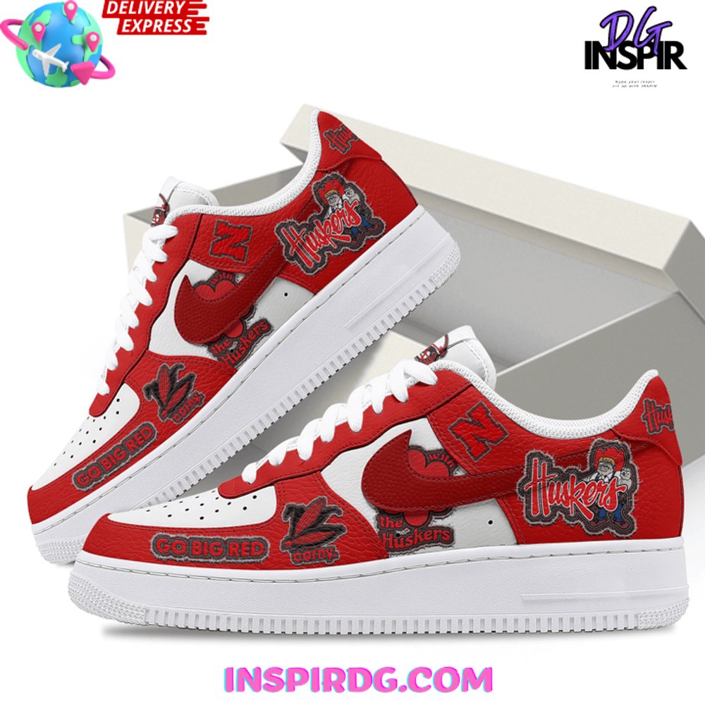 Nebraska Cornhuskers Go Big Red Nike Air Force 1 Nebraska Cornhuskers Go Big Red Nike Air Force 1