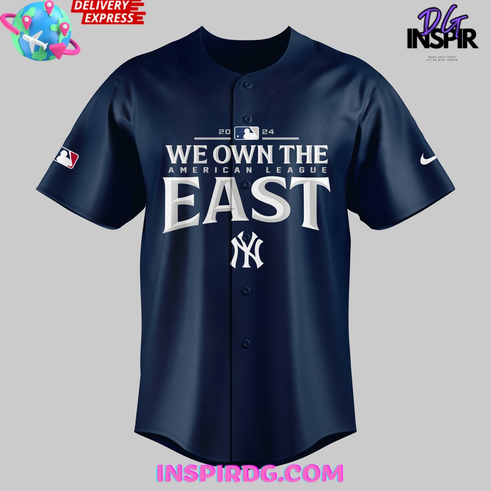 New York Yankees AL East Division Champions 2024 Baseball Jersey InspirDG