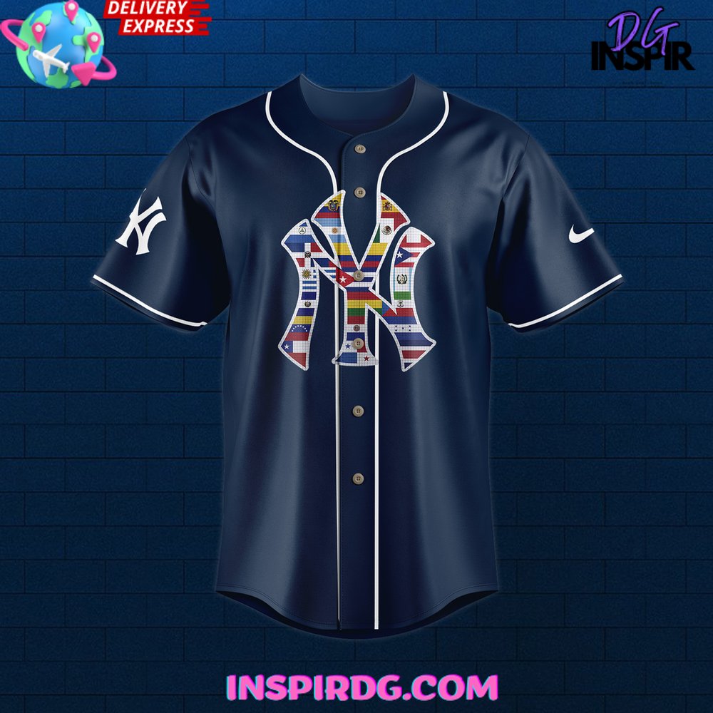 New York Yankees Happy Hispanic Heritage Month 2024 Baseball Jersey InspirDG