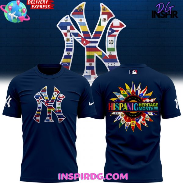New York Yankees Happy Hispanic Heritage Month 2024 T-Shirt