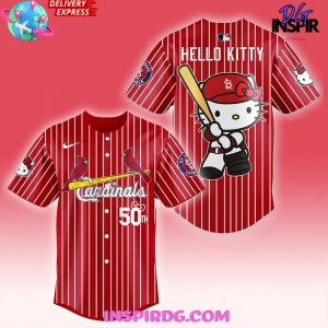 Hello Kitty x St. Louis Cardinals 50th Anniversary Baseball Jersey
