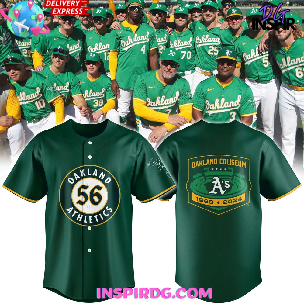 Oakland Athletics 56th Anniversary Baseball Jersey InspirDG