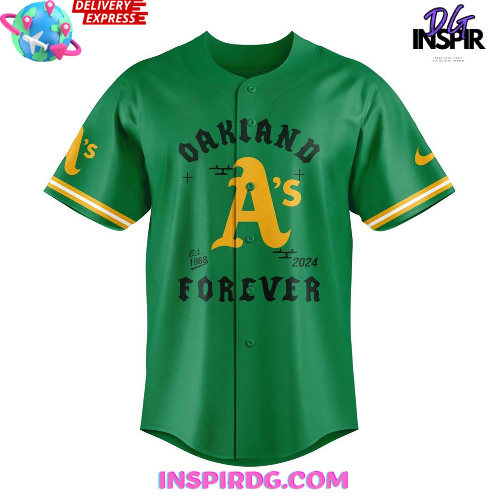 Oakland Athletics Thank You For The Memories 2024 Baseball Jersey InspirDG