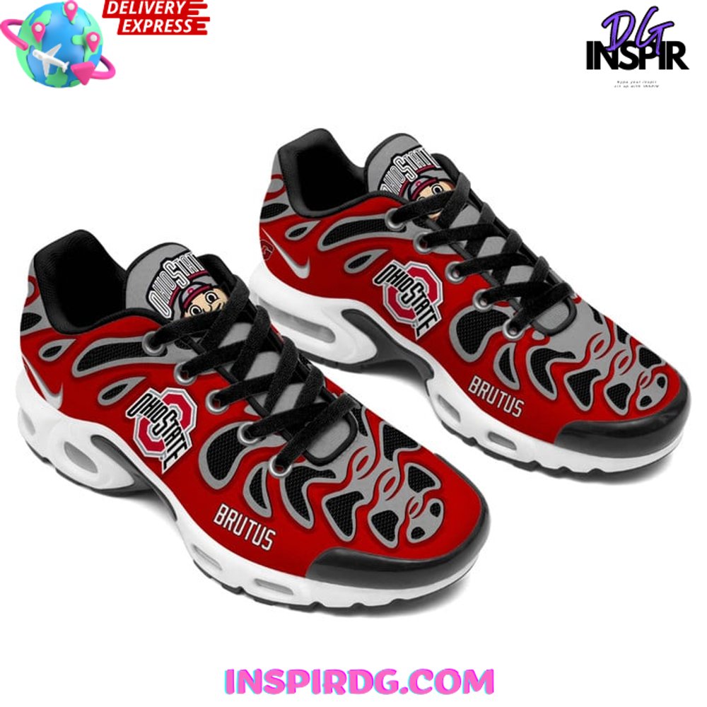 Ohio State Brutus Limited Edition Nike Air Max Plus Shoes InspirDG