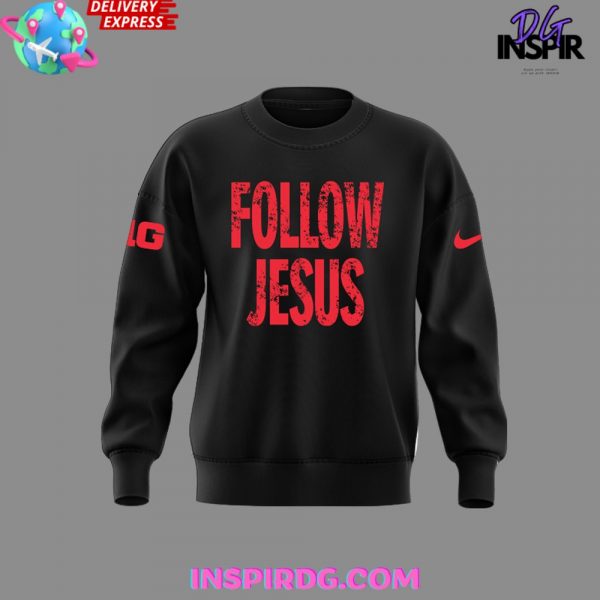 Ohio State Buckeyes Follow Jesus 2024 Black Sweatshirt