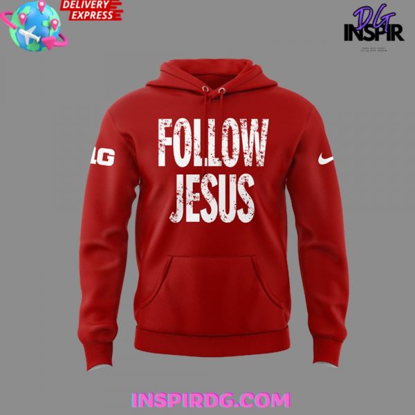 Ohio State Football Follow Jesus 2024 Red Hoodie