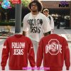 Ohio State Buckeyes Follow Jesus 2024 White Sweatshirt