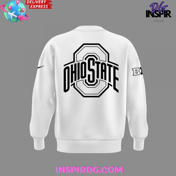 Ohio State Buckeyes Follow Jesus 2024 White Sweatshirt