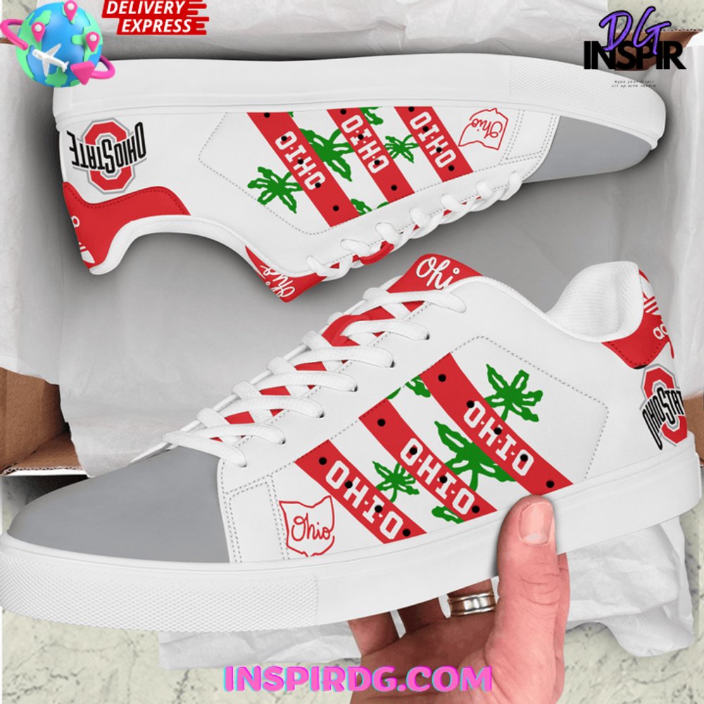 Ohio State Buckeyes Limited Edition Stan Smith Shoes Ohio State Buckeyes Limited Edition Stan Smith Shoes