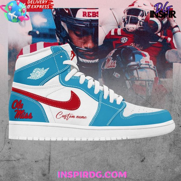 Ole Miss Football Custom Nike Air Jordan 1