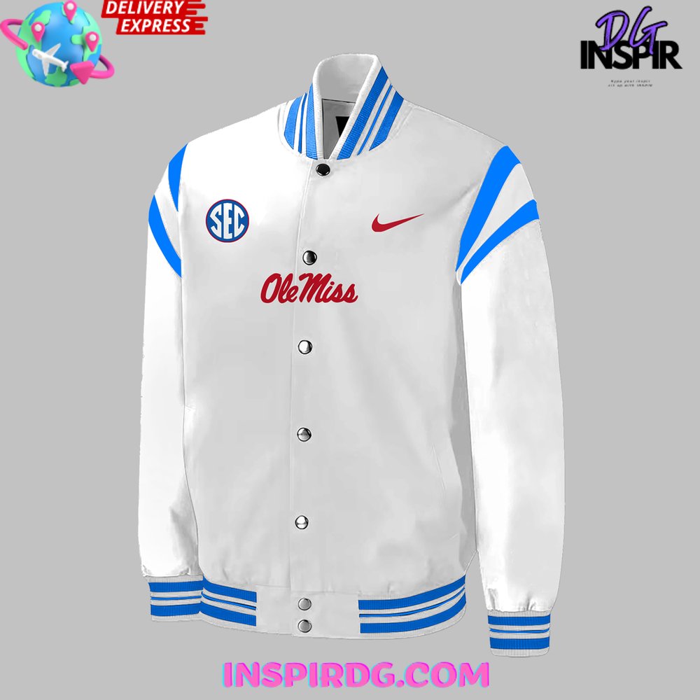 Ole Miss Rebels Football 2024 Baseball Jacket InspirDG