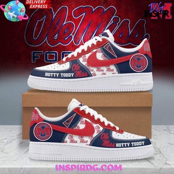 Ole Miss Rebels Hotty Toddy Nike Air Force 1