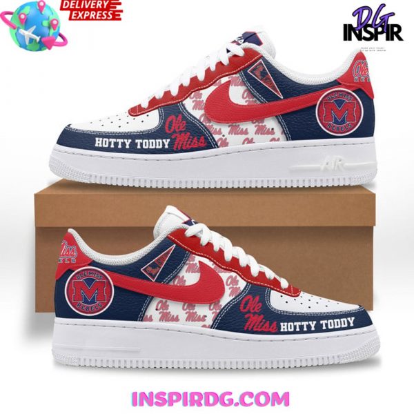 Ole Miss Rebels Hotty Toddy Nike Air Force 1