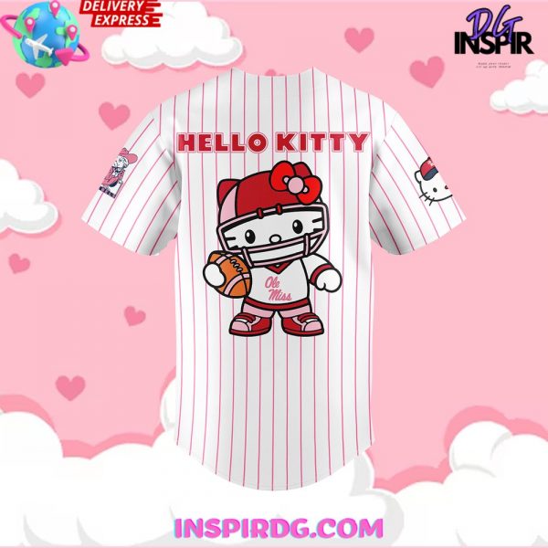Ole Miss Rebels x Hello Kitty 2024 Stripe Baseball Jersey