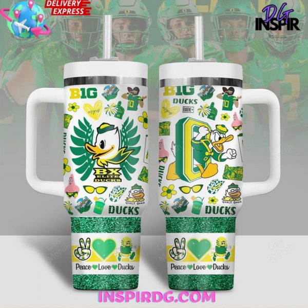 Oregon Ducks Peace & Love Stanley Tumbler Cup