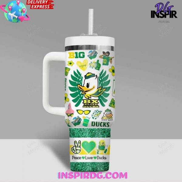 Oregon Ducks Peace & Love Stanley Tumbler Cup