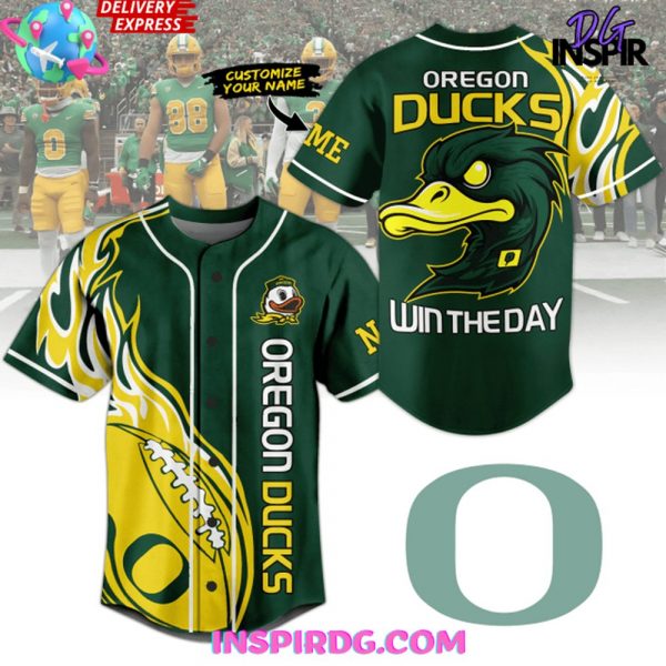 Oregon Ducks Win The Day Baseball Jersey