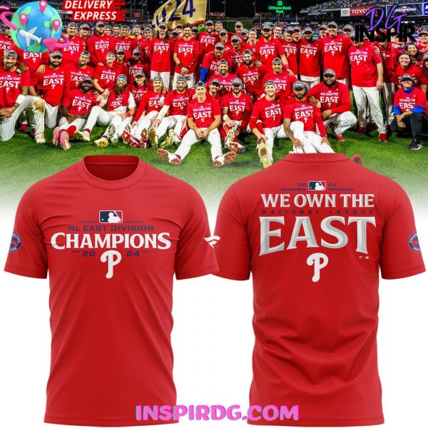 Philadelphia Phillies 2024 National League East Champions Red T-Shirt