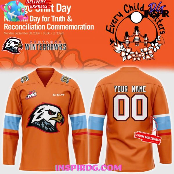 Portland Winterhawks Every Child Matters 2024 Hockey Jersey